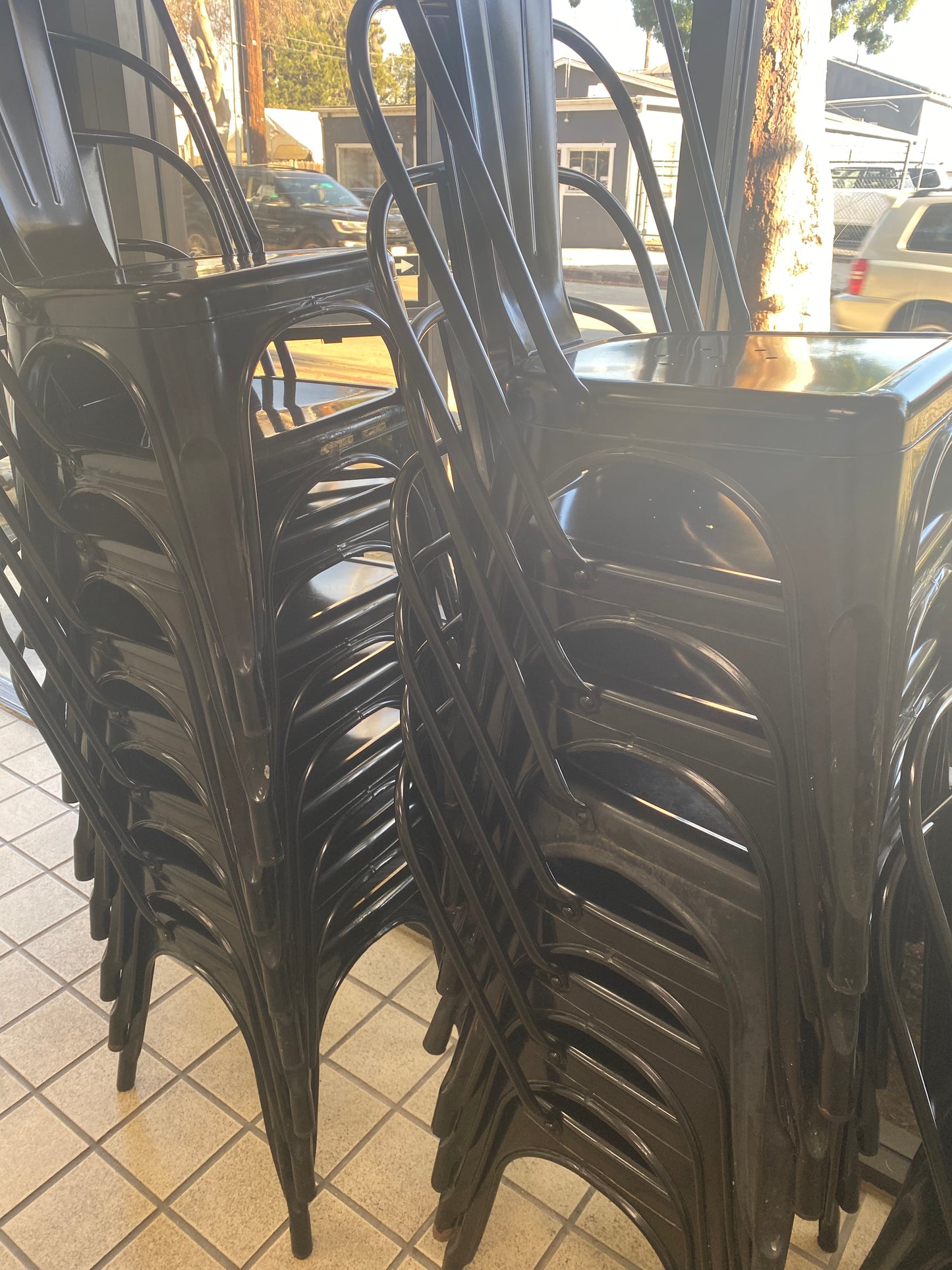 Metal Industrial Dining Chair