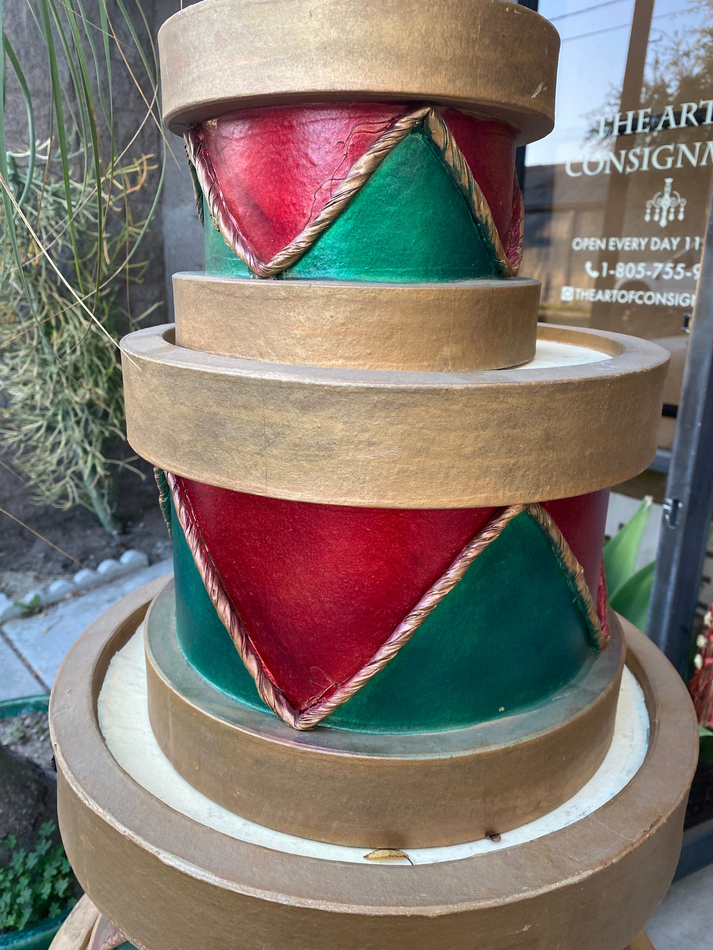 5 Piece Stacking Drums For Holiday Decor