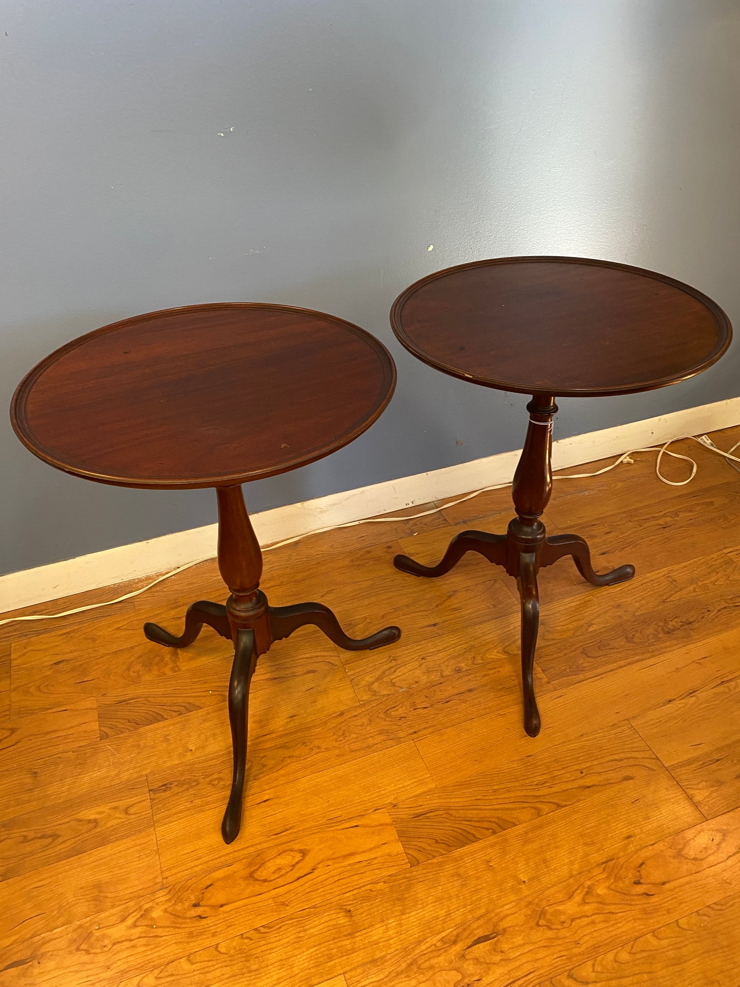 Pair of Antique Georgian Mahogany Side Tables